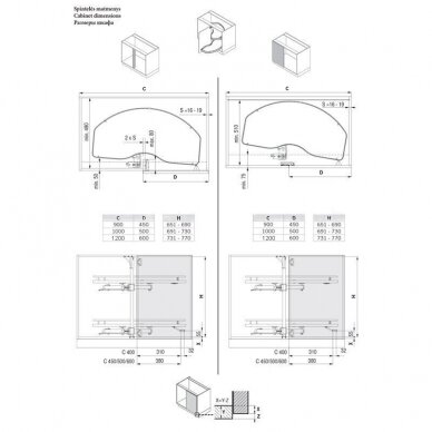 "QUATURIS L" corner cabinet solution 2