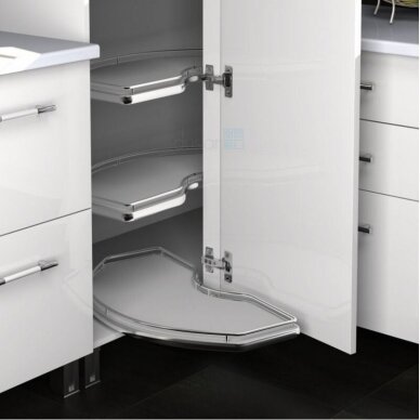 "QUATURIS S" corner cabinet solution, 3 shelves