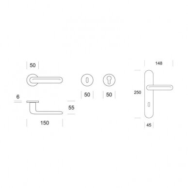 Handle HANSA 1