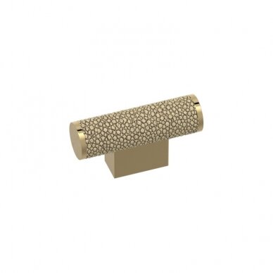 Handle Shagreen cut scroll T-bar combination amalfine