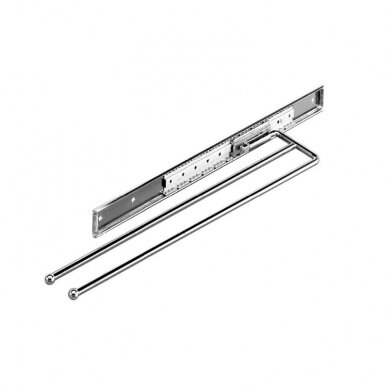 Towel rails with ball bearing slide