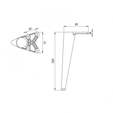 Adjustable leg 3