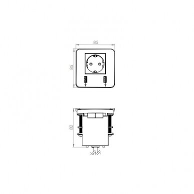 Power device Source with USB charger 1