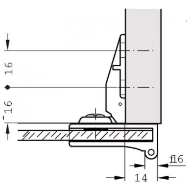 Glass door hinge 3