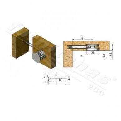 Connector housing Maxifix Ø=35 mm 1