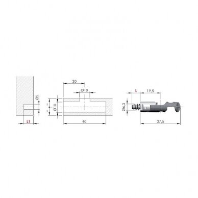 TARGET J10 connecting fitting screw, euro 1