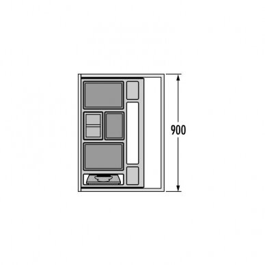 Separato K, for 900 mm drawer 3