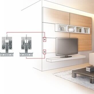 Wall panel hanging brackets 814Z 1