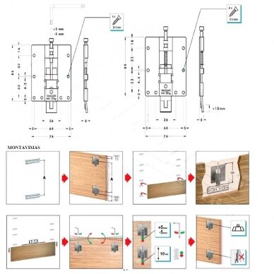 Wall panel hanging brackets 814Z 2