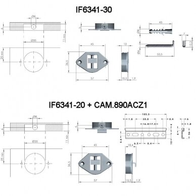 Wall panel hanging brackets „IF6341“ 1