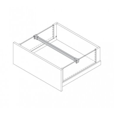 Skersinės pertvaros laikiklis stalčiams Scala Crystal ir Crystal Plus 1