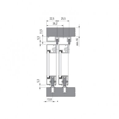 Sliding door system „SCHÜCO“