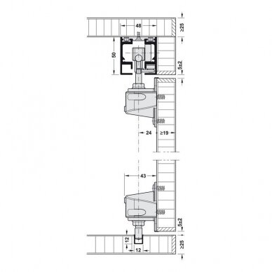 System drzwi przesuwnych "Hawa Aperto 40/F" 2