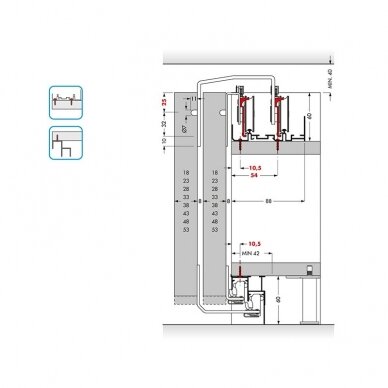 Sliding doors system PS48.1 2