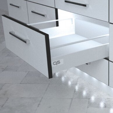 "Slidebox" drawer with rails, H-135 mm