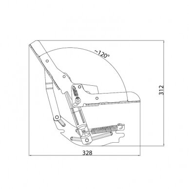 Sofa bed mechanism set (2 pcs.) 3