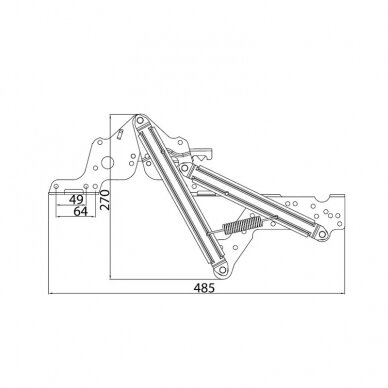 Sofa bed mechanism set (2 pcs.) 4