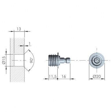 Side plate K12, milled 2