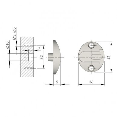 Side plate fastened with screws 1