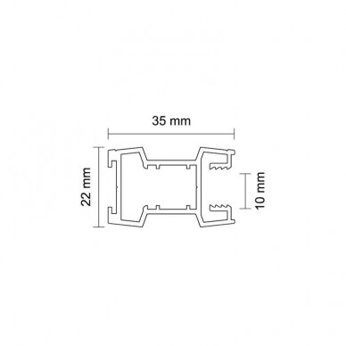 Sāna profils „Kronos“, 10 mm materiālam 1