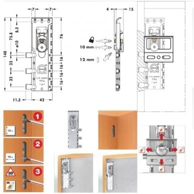 Concealed cabinet holder 816 1