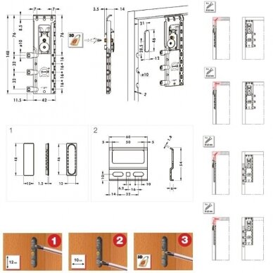 Concealed cabinet holder 816 2