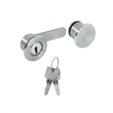 Glass door cam lockfor double door, for glue fixing