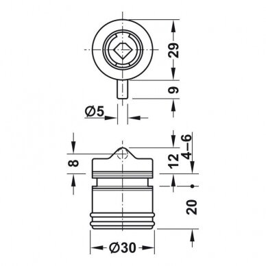 Lock for glass door 1