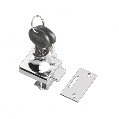 Lock for single glass doors