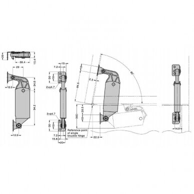 HEAVY DUTY SPRING LOADED LID STAY 2