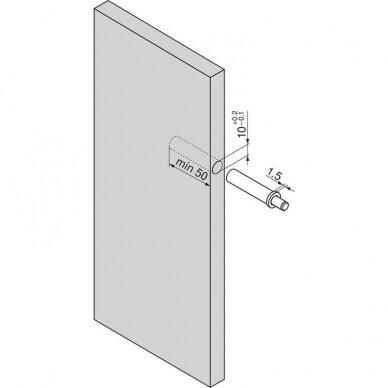 Soft closing mechanism for doors Blumotion, mounting on handle side 2