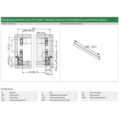 Rectangular railing divider for drawers with rectangular railing 1