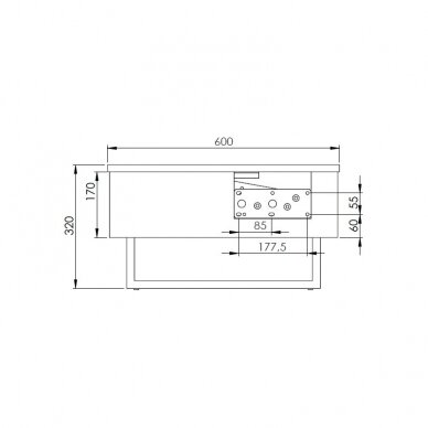 Mechanizm podnoszenia blatu 6