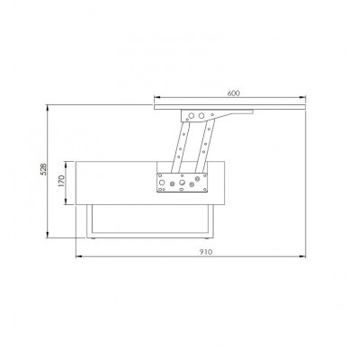 Tabletop lift up mechanism 7