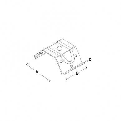 Table leg fastening plate 1