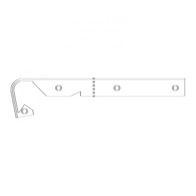 Worktop straight connection profile, universal