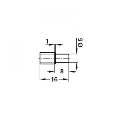 Glass shelf support 451289-91 1