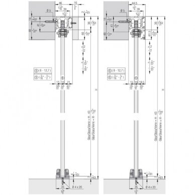 Top-running glass doors system Hawa PORTA 100 GMD 1