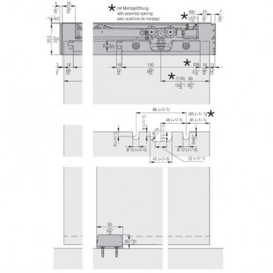 Top-running glass doors system Hawa PORTA 100 GMD 2