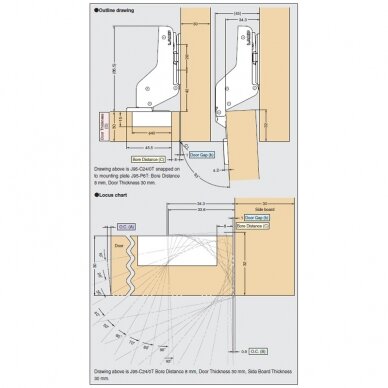 Sugatsune heavy duty hinge J95 3