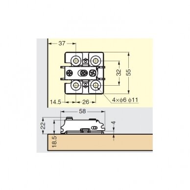 Prowadnik Sugatsune J95 1