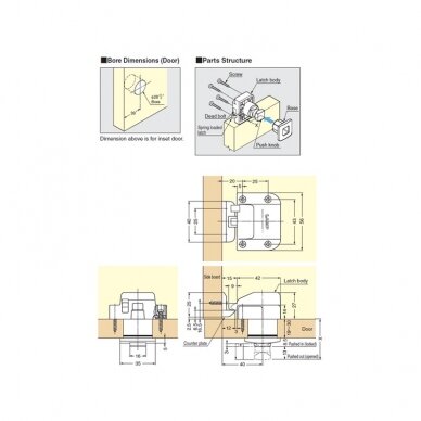 Push knob latch 2