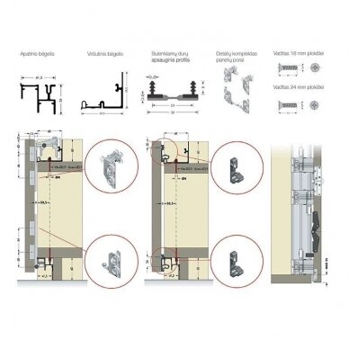 Folding doors system PS11 1