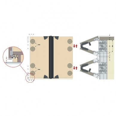 Folding doors system PS11 2