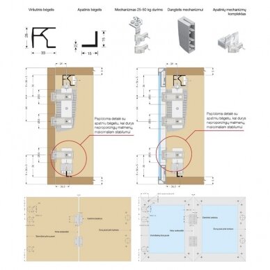 Folding doors system PS23 5