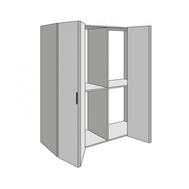 Folding doors system PS23 set: 4 doors