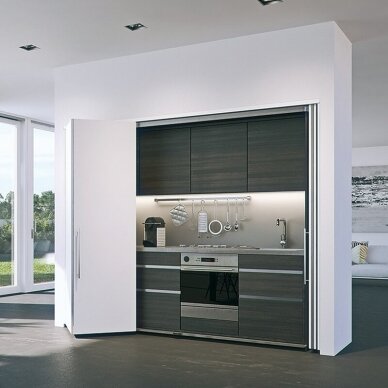 Hardware for bi-folding cabinet pocket doors "Folding Concepta 25"