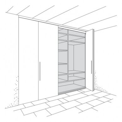 Hardware for bi-folding cabinet pocket doors "Folding Concepta 25" 3