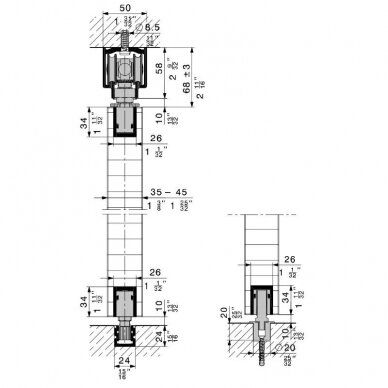 Hawa Variofold 80 H hardware system for wooden folding walls 1