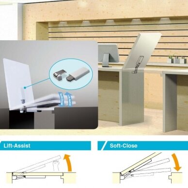 LIFT-ASSIST DAMPER for counter flaps